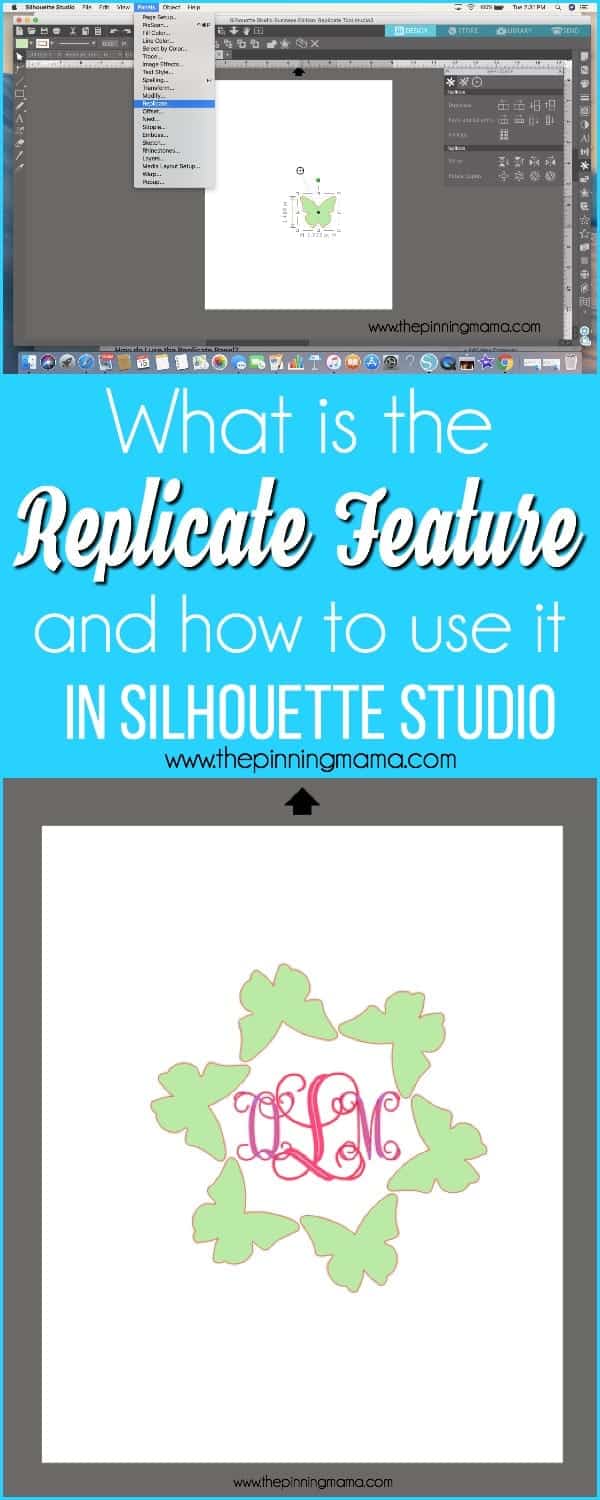 What is the Replicate Feature and how to use it in Silhouette Studio.
