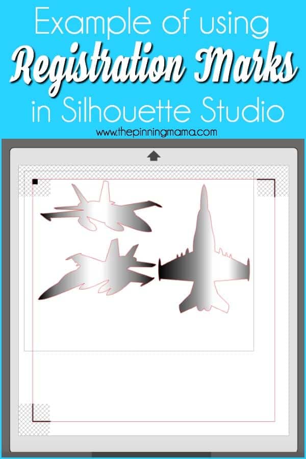 Example of using Registration Marks in Silhouette Studio. 