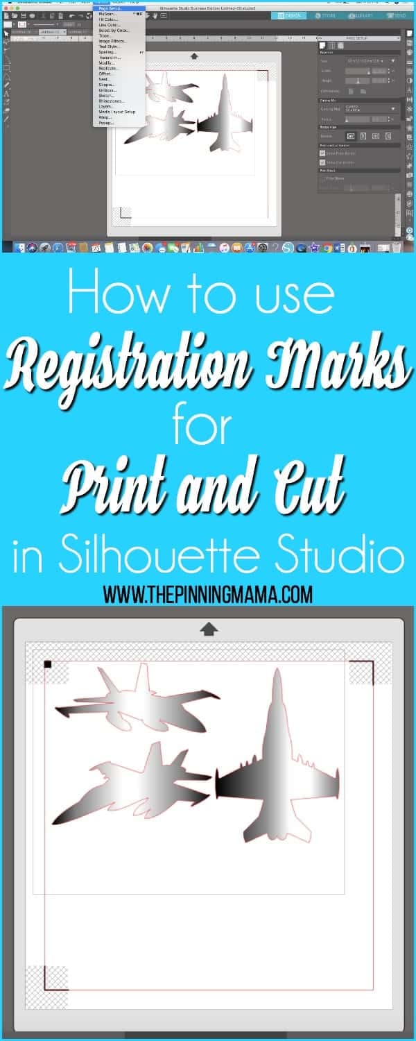 How to use Registration Marks for print and cut in Silhouette Studio