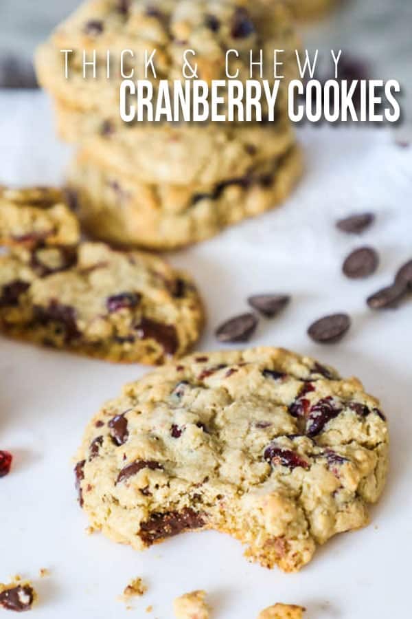 The BEST Oatmeal Cranberry Cookies