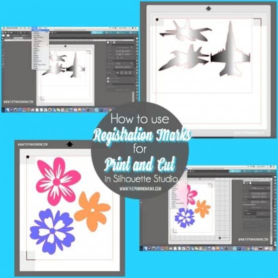 How to use Registration Mark for Print and Cut in Silhouette Studio.