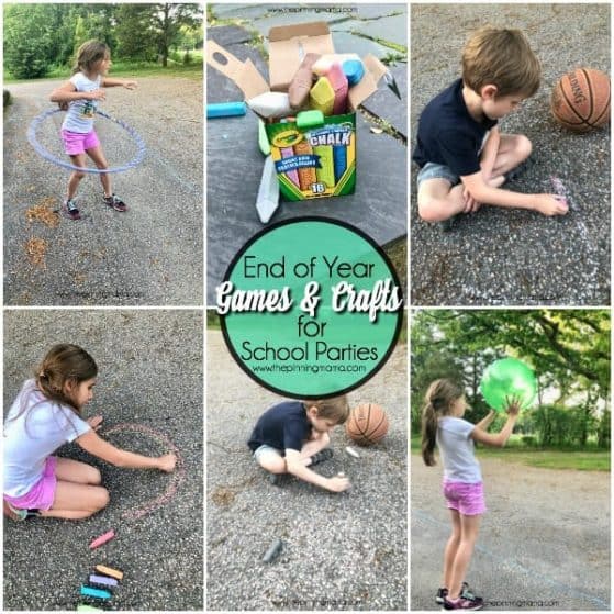 End of year games and craft ideas for school parties.