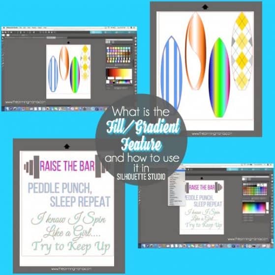 Tips and Tricks on using the Fill/Gradient Feature in Silhouette Studio.