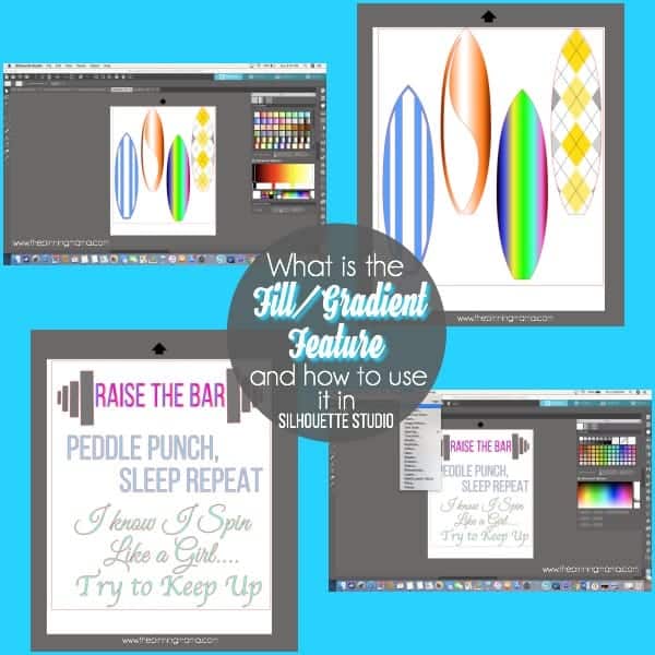 Tips and Tricks on using the Fill/Gradient Feature in Silhouette Studio.