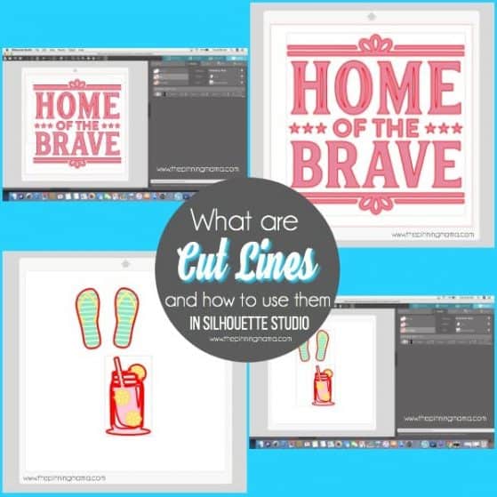 What are Cut Lines and how house them in Silhouette Studio.