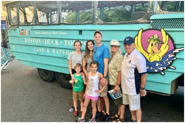 Boston Duck Tour with Families.