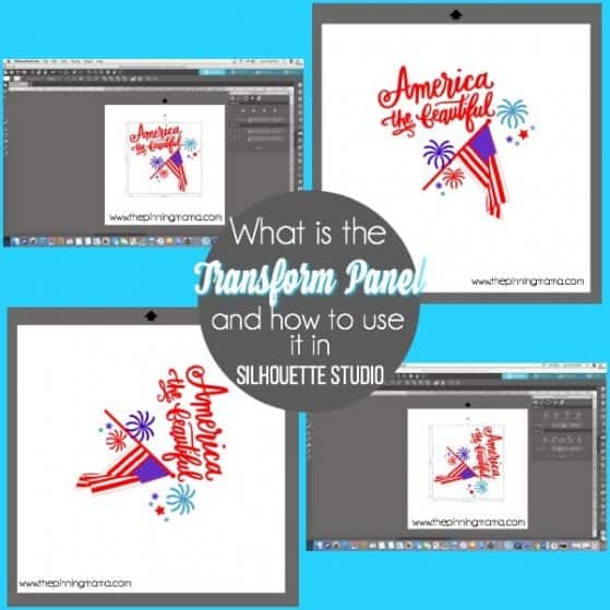What is the Transform panel and how use it in Silhouette Studio.