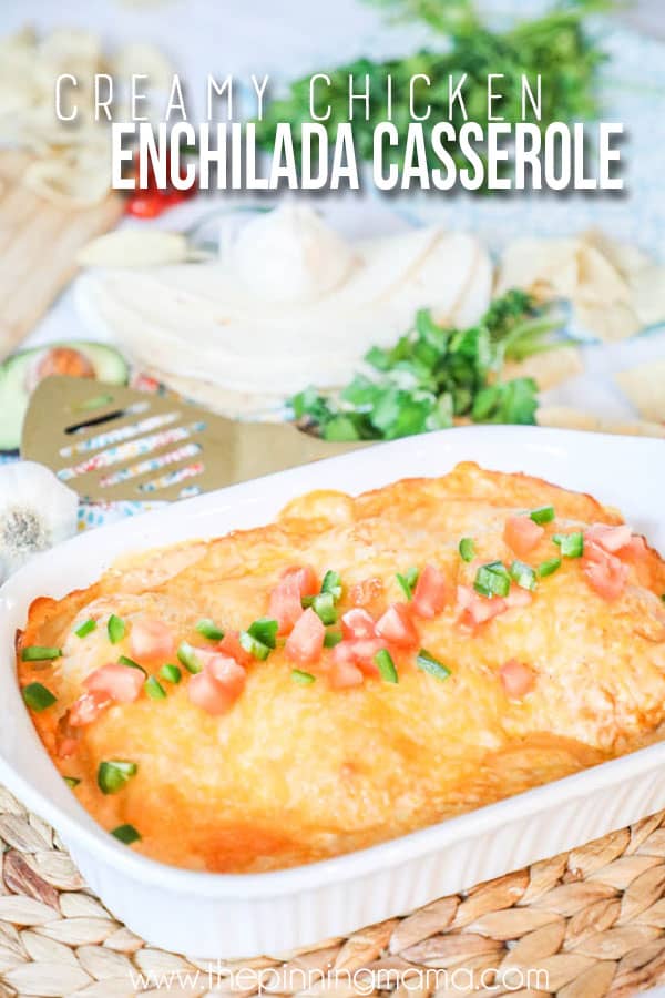 Creamy Chicken Enchilada Casserole Recipe