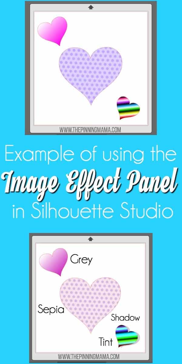 Example of using Image Effect Panel in Silhouette Studio.