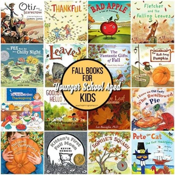 The Big List of Fall Books for younger school aged kids.