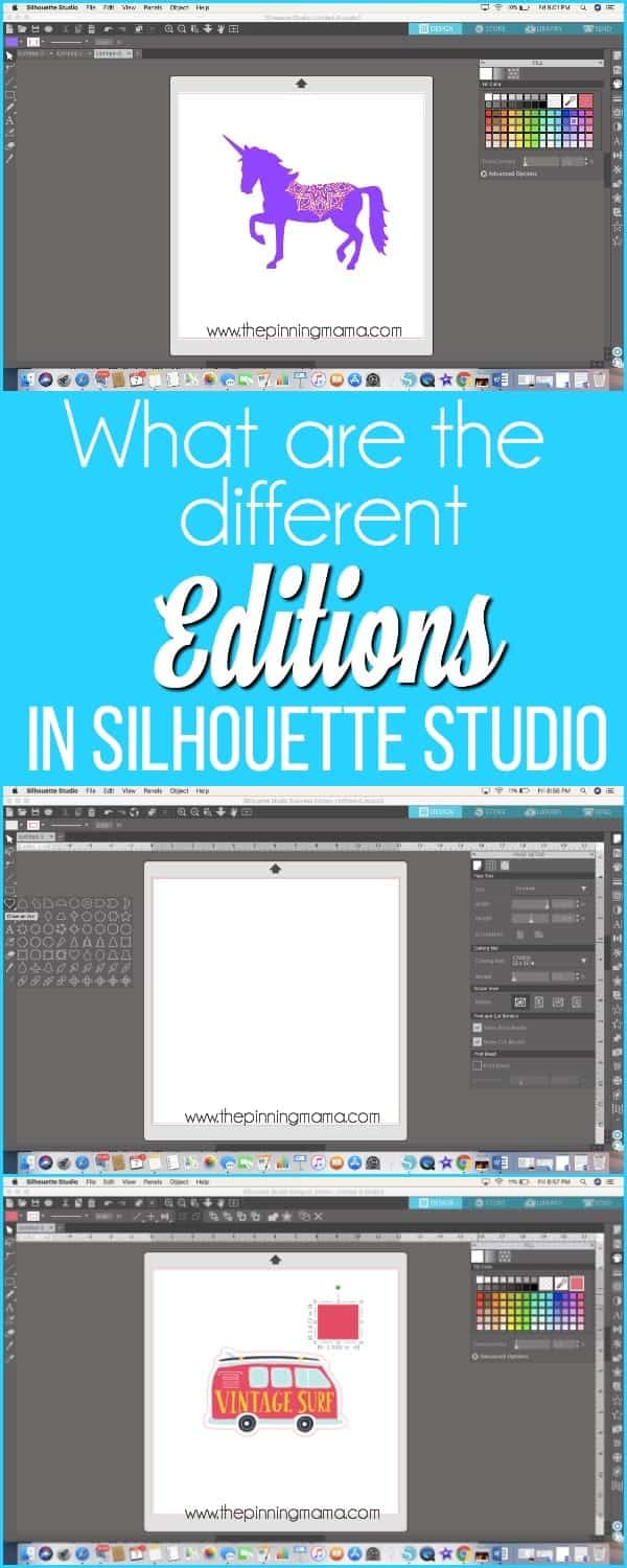 Editions in Silhouette Studio.