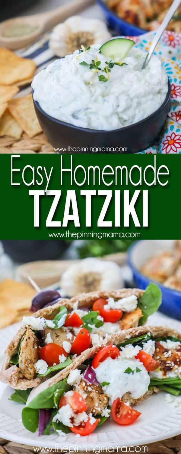 Easy Homemade Tzatziki sauce- Perfect for Greek dip or dishes