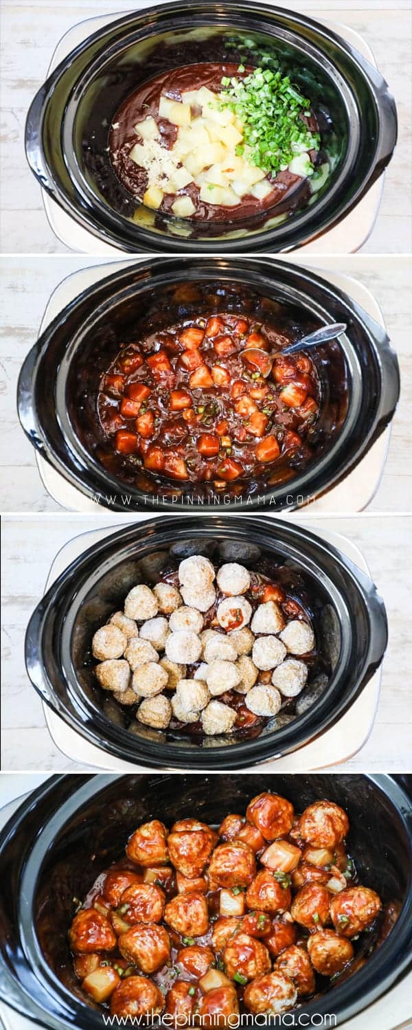 How to Make BBQ Meatballs in a Crockpot- Love this sweet and savory appetizer or meal!