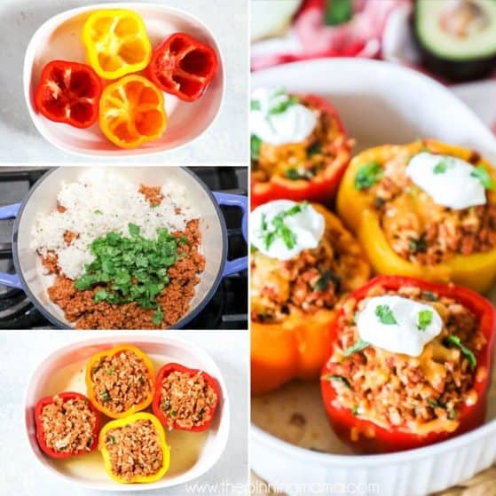 Best Mexican Stuffed Peppers step by step picture instructions
