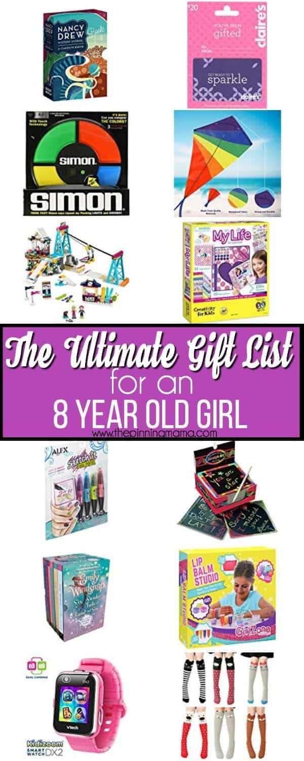 The Ultimate Gift List for an 8 year Old Girl. 
