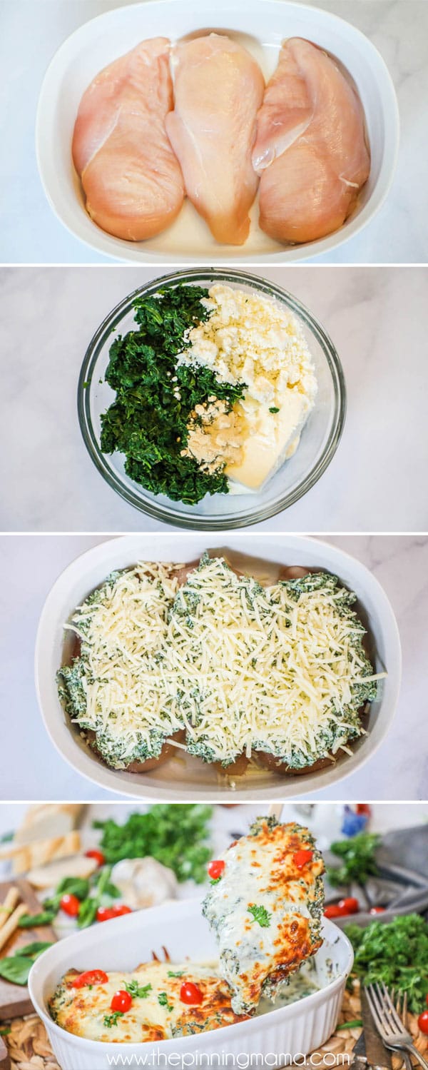 How to Make Chicken with Spinach and Feta