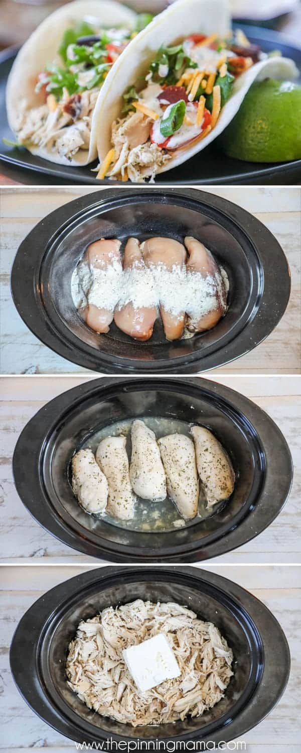 How to make Ranch Chicken Tacos