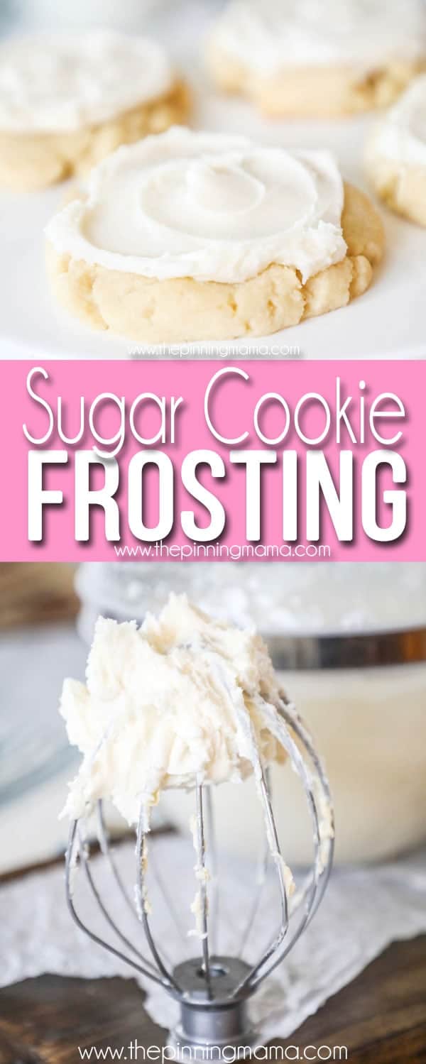 Frosted Sugar Cookie with Bowl of Sugar Cookie frosting