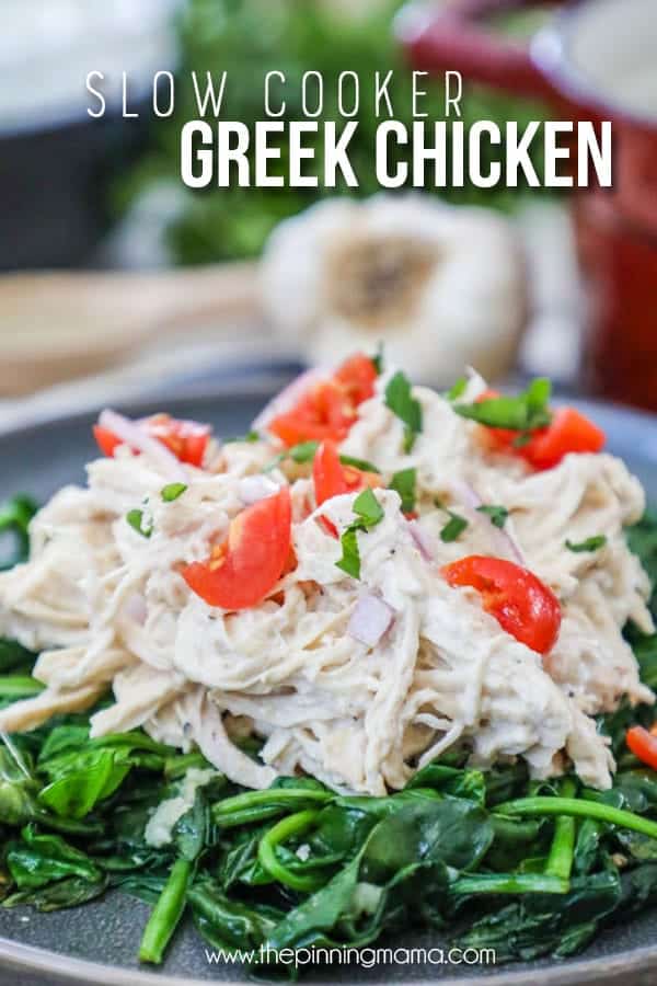 You will not be disappointed with this delicious crockpot greek chicken.