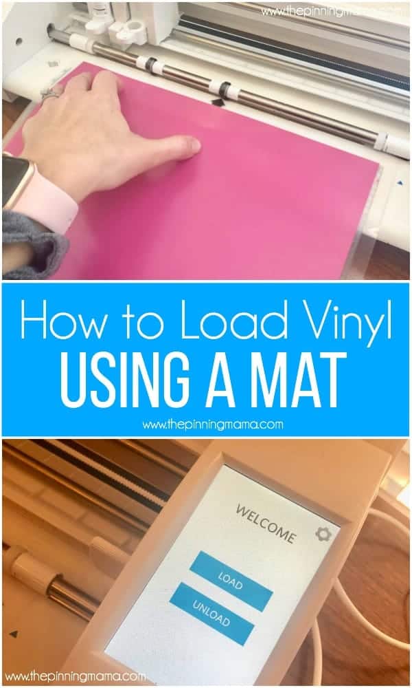 How to Load Vinyl with a mat using a Silhouette CAMEO