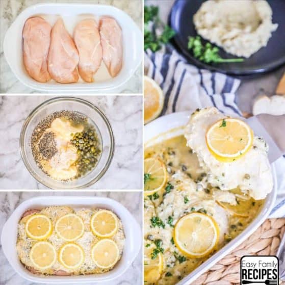 EASY Chicken Piccata recipe is great for a weeknight dinner.