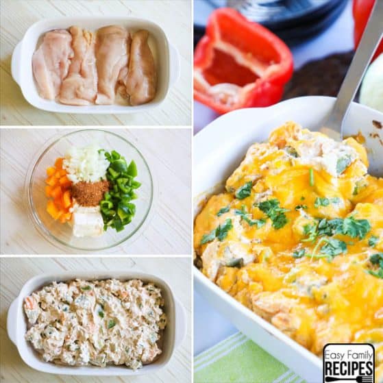 Baked Creamy Chicken Fajitas - Step by Step