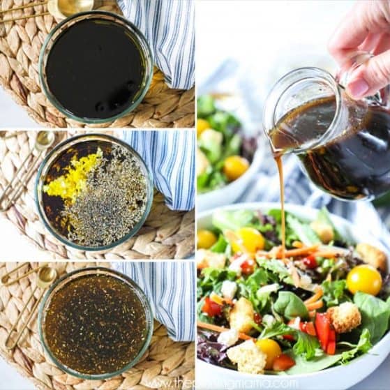 Next time you're in the mood for a salad, make this delicious Homemade Balsamic Vinaigrette for it.