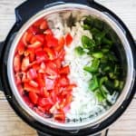 Chicken Fajita Soup Step 1: Sautee bell peppers and onions