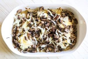Honey Mustard Chicken Step 3: Top chicken with mushrooms and onions