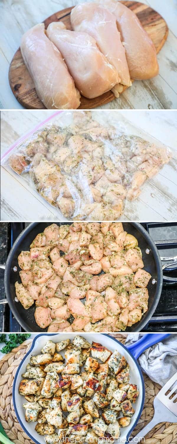 Step for how to make Skillet Ranch Chicken 