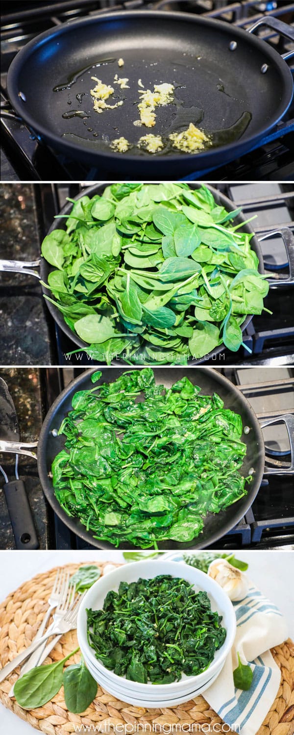 Sautéed Garlic Spinach is easy, delicious and nutritious. Step by step instructions on making sauteed garlic spinach.