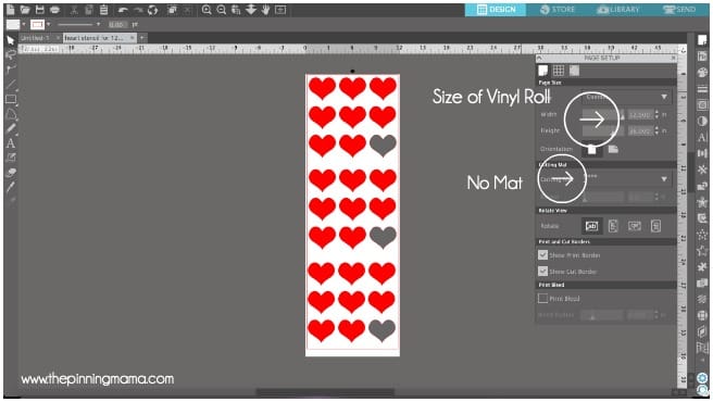 How to properly set up page settings when using large vinyl rolls in Silhouette Studio. Correct settings when using your Silhouette CAMEO with larger Vinyl Rolls