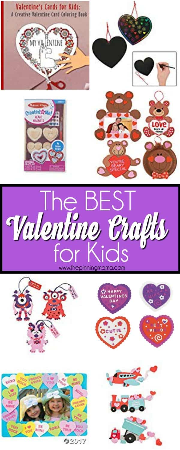 The BIG list of Valentine Crafts for Kids. 