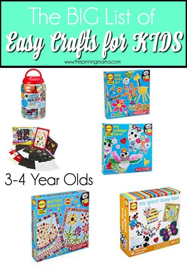 The BIG list of easy crafts for Kids