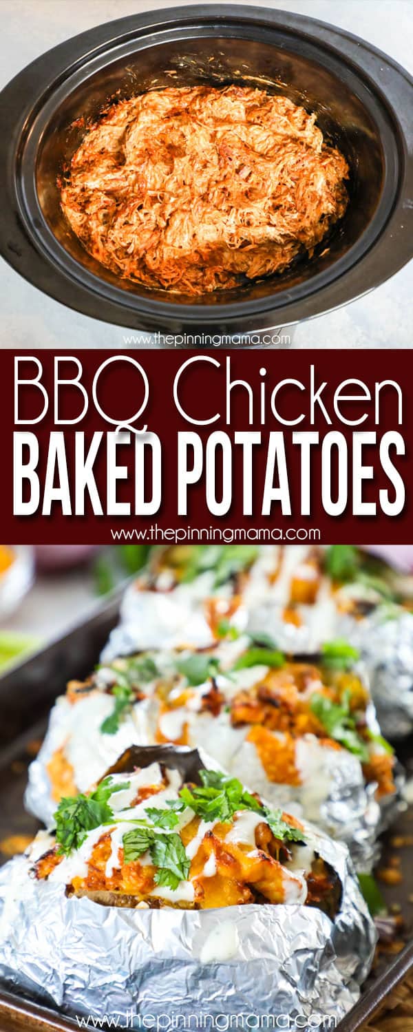 BBQ Chicken Baked Potatoes are a perfect weeknight dinner.
