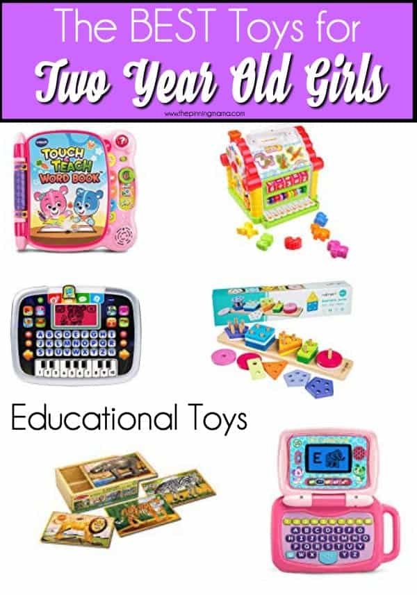The Big List of Educational Toys for 2 year old girls. 