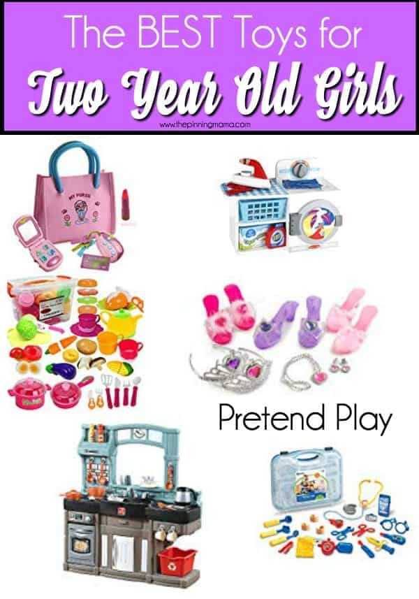 The Big List of Pretend Play toy ideas for 2 year old girls. 
