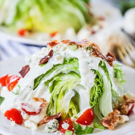 Steakhouse Wedge Salad is loaded with flavors and delicious.