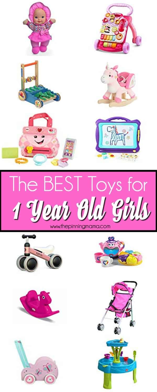 The BIG list of the best toys for one year old girls. 