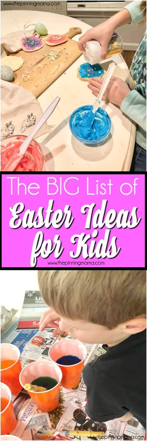 Ideas for Kids during Easter, ways to keep them busy and active during the holidays. 