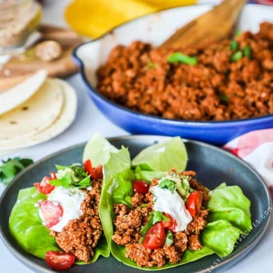 Recipe for Turkey Taco Lettuce Wraps
