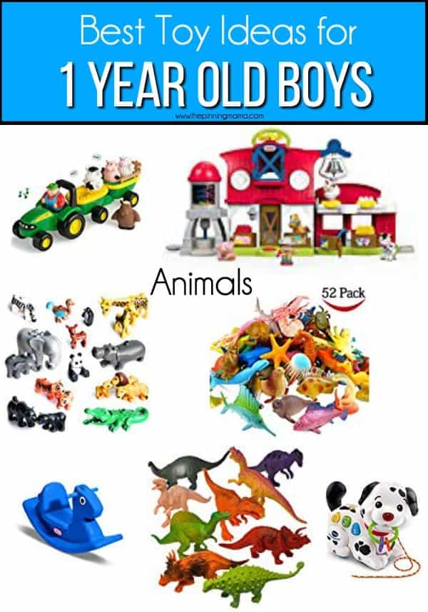 The best animal toy ideas for 1 year old boys. 