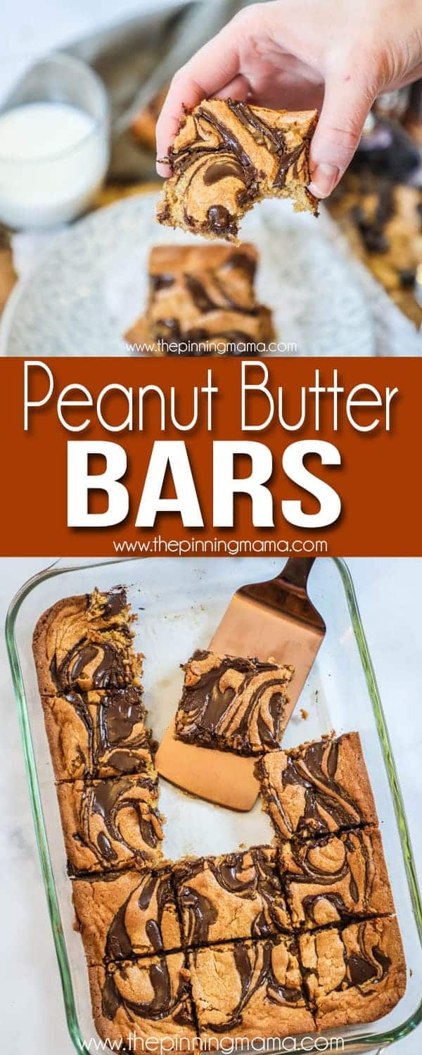Peanut Butter Bars are a perfect quick and easy dessert. Delicious, Easy, and Gooey Peanut Butter Bars