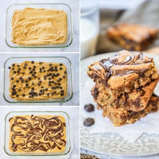 Peanut Butter Bars are quick and easy to make.