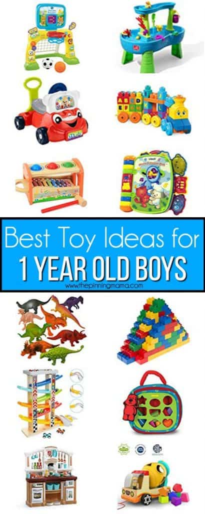 The Big list of the best toy ideas for 1 year old boys. 