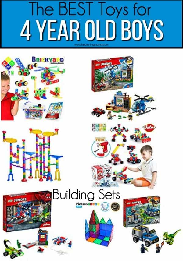 The BEST building set toy ideas for 4 year old boys. 