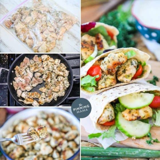 Ranch chicken pitas are full of flavor and easy to make.
