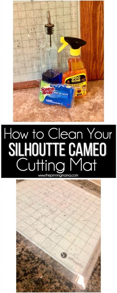 Easy tricks on how to clean your dirty Silhouette CAMEO mat. 
