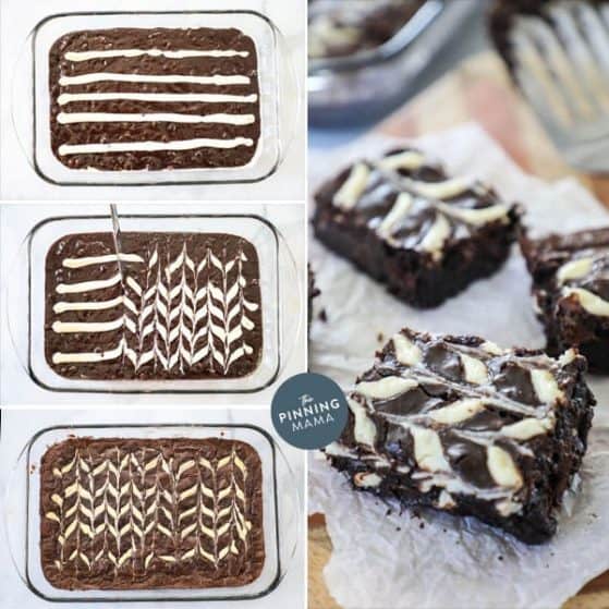 Quick and easy cream cheese swirl brownies are sure to be a crowd pleaser.