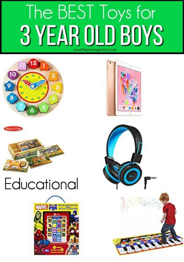 The BEST educational toys for 3 year old boys.